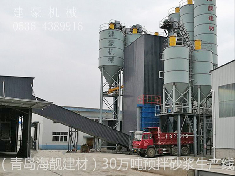 jhy-30萬噸預拌砂漿生產線